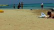 Girls on the beach Protaras Cyprus Девушки на пляже Протарас на Кипре