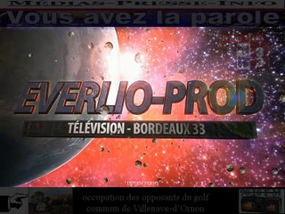 Télévision-Bordeaux-33 France Média interview de l'avocat Olivier Courleau  d'un prévenue d'opposant du golf villenave d'ornon