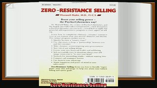 different   Zero Resistance Selling