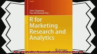 different   R for Marketing Research and Analytics Use R