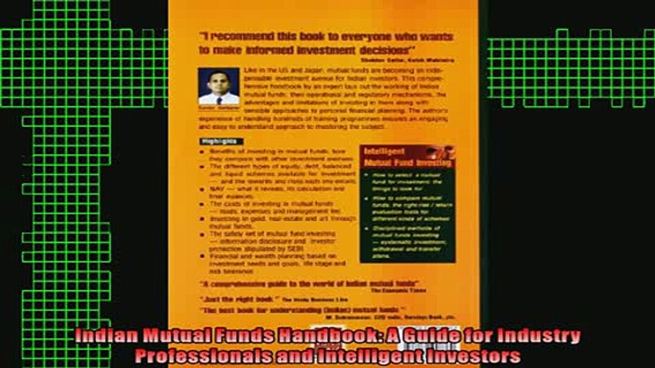 READ book  Indian Mutual Funds Handbook A Guide for Industry Professionals and Intelligent Investors Full Ebook Online Free