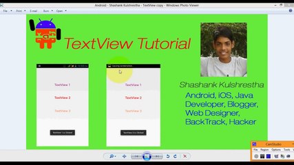 Dynamic and Simple text View in Android - Android tutorial - Shashank Kulshrestha