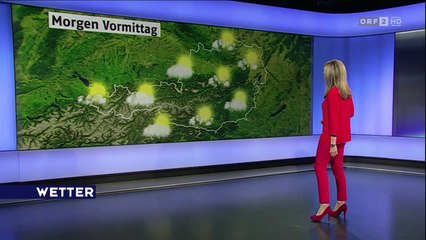 Christa Kummer ZiB-Wetter 22-03-2013 HD