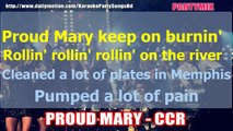 PROUD MARY - CREEDENCE CLEARWATER REVIVAL KARAOKE PARTY WITH LRYCS