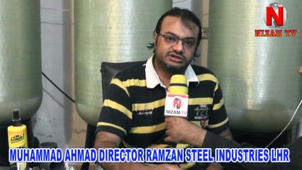 Muhammad Ahmad, Director Ramzan Steel Industries Lahore, Fi Sabileelah Mineral Water Plant