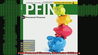 DOWNLOAD FREE Ebooks  PFIN Personal Finance Instructor Edition 4 Full Ebook Online Free