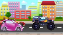 ✔ Monster Truck against Racing Car. Race in the Mountains / Car Cartoons for kids / 6 Series ✔