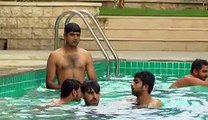 Qandeel Bloch Bathing In Swimming Pool