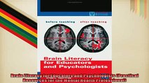 Free PDF Downlaod  Brain Literacy for Educators and Psychologists Practical Resources for the Mental Health  BOOK ONLINE