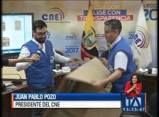 CNE presentó el material electoral para comicios del 2017