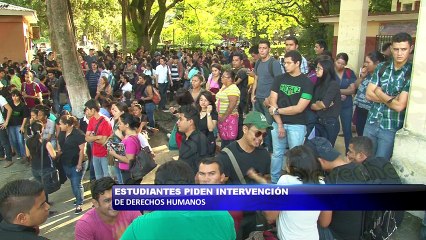 Estudiantes piden intervencion de derechos humanos