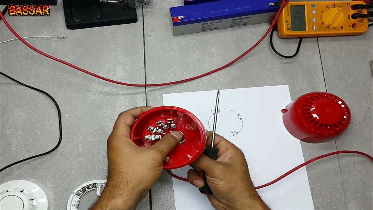 Comment | Installer | un Detecteur de Fumée| et Siréne| Sans |la Central # Alarme Incendie