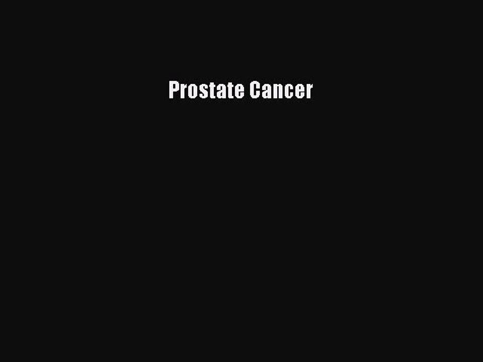 Read Prostate Cancer Ebook Free