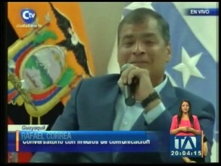 Correa desacredita candidatura de Cynthia Viteri