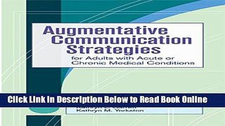 Read Augmentative Communication Strategies for Adults with Acute or Chronic Medical Conditions