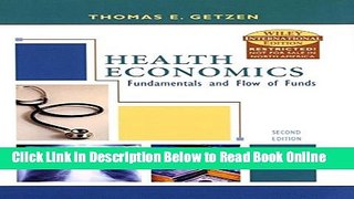 Read Health Economics: Fundamentals and Flow of Funds  Ebook Free