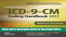 Read ICD-9-CM Coding Handbook, Without Answers, 2012 Revised Edition (Brown, ICD-9-CM Coding