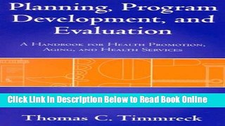 Read Planning, Program Development And Evaluation  Ebook Free