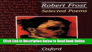 Download Selected Poems: Robert Frost (Oxford Student Texts)  PDF Free