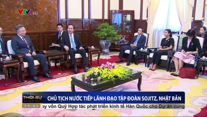 Chủ tịch nước Trần Đại Quang tiếp lãnh đạo tập đoàn SOJITZ, Nhật Bản