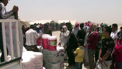 النازحون من الفلوجة يعيشون وسط أوضاع إنسانية مزرية