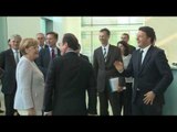 Berlino - Renzi per riunione con Merkel e Hollande (27.06.16)