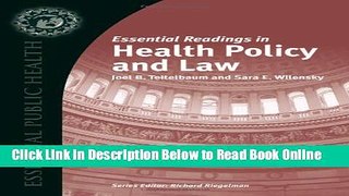 Read Essential Readings In Health Policy And Law (Essential Public Health)  Ebook Free
