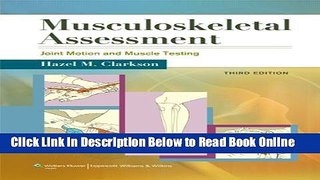 Read Musculoskeletal Assessment: Joint Motion and Muscle Testing (Musculoskeletal Assesment)