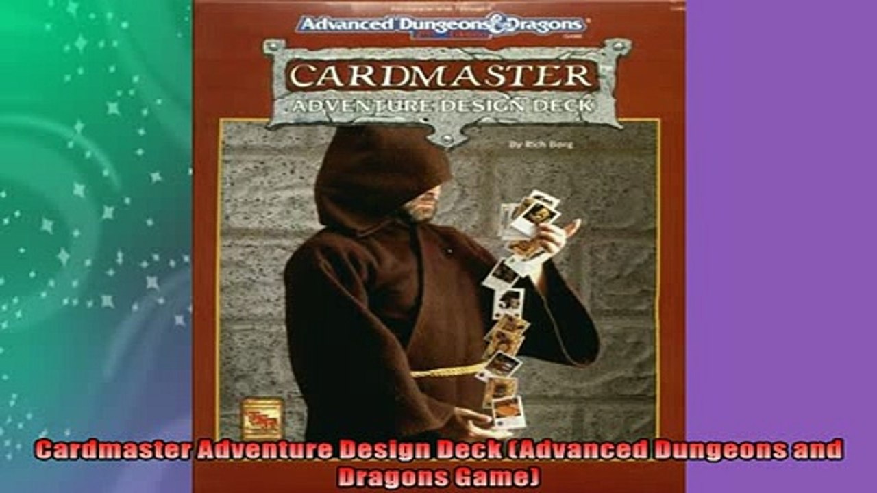 FREE DOWNLOAD  Cardmaster Adventure Design Deck Advanced Dungeons and Dragons Game READ ONLINE