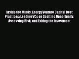 [PDF] Inside the Minds: Energy Venture Capital Best Practices: Leading VCs on Spotting Opportunity
