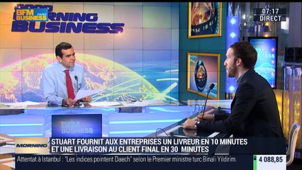 "Stuart, c'est l'outil qui va permettre de se doter d'une flotte de livreurs géolocalisés en temps réel", Benjamin Chemla - 29/06