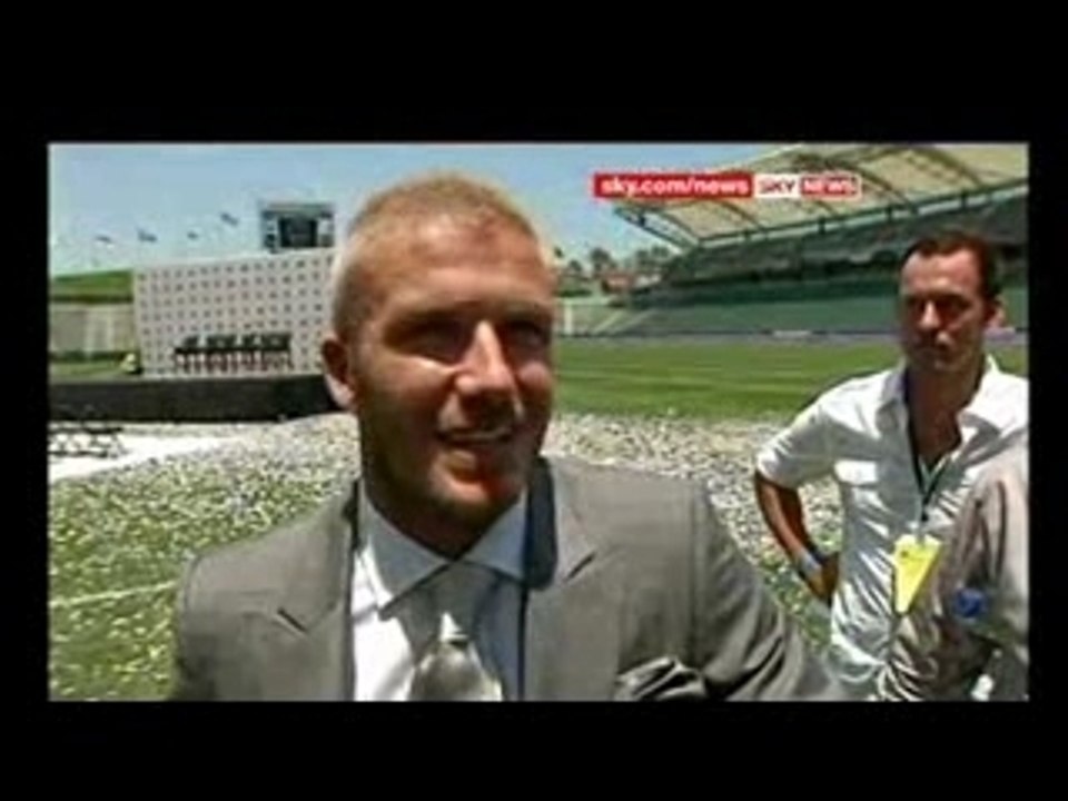 David Beckham Presentation interviews