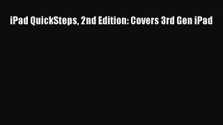 Read iPad QuickSteps 2nd Edition: Covers 3rd Gen iPad Ebook Free