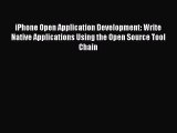 Read iPhone Open Application Development: Write Native Applications Using the Open Source Tool