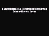 Read Books A Wandering Feast: A Journey Through the Jewish Culture of Eastern Europe E-Book