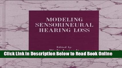 Read Modeling Sensorineural Hearing Loss  PDF Free