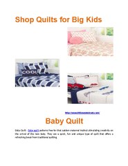 Baby quilt - Little West Street