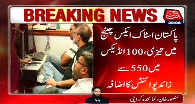 Bullish Trend In Pakistan Stock Exchange, 100 Index Increased By 550 Points