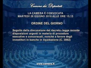 Roma - Camera - 17^ Legislatura - 643^ seduta -1- (28.06.16)