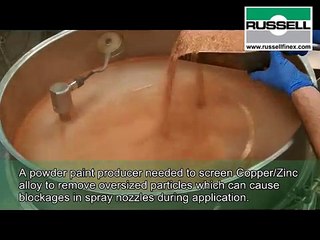 Ultrasonic Separator screening copper-zinc alloy