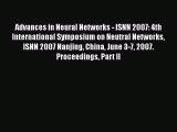 Read Advances in Neural Networks - ISNN 2007: 4th International Symposium on Neutral Networks