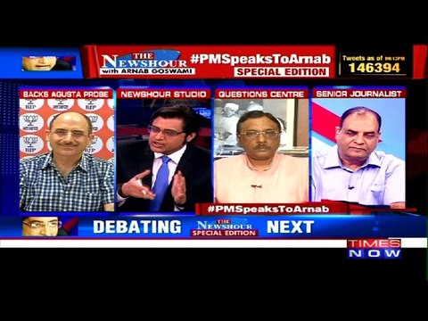 PM Modi Speaks to Arnab: Agusta Getting 'Congress Support' | The Newshour Debate