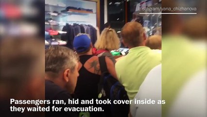 Panic and confusion inside Istanbul airport after suicide attack