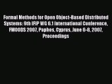 Read Formal Methods for Open Object-Based Distributed Systems: 9th IFIP WG 6.1 International