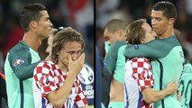 Cristiano Ronaldo Confort Luka Modric after Portugal knocks Croatia out of Euro 2016