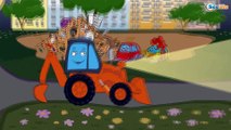 Мультики про Машинки. Экскаватор, Грузовик и Кран - Строительные Машинки - Мультфильмы для детей