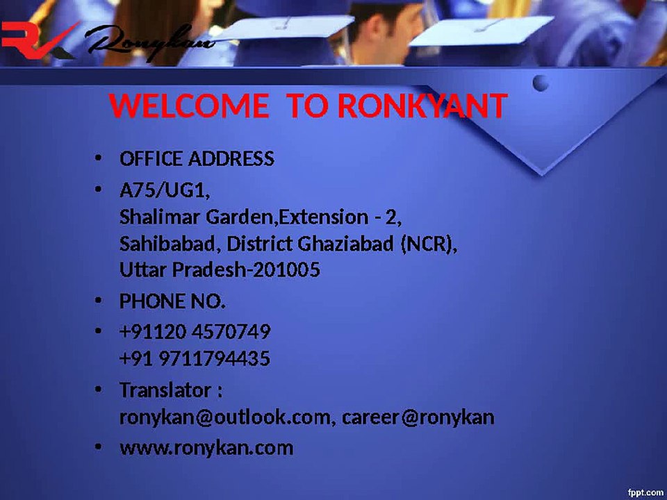 Translation Agency in Delhi | Low Cost Language translator in Gurgaon - Ronykan.com