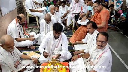 Aniruddha Bapu - Shree Rudrabhishek seva at Shree Aniruddha Gurukeshetram - 30 May 2016