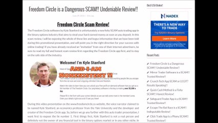 Freedom Circle is a Dangerous SCAM Auto Trading Software!