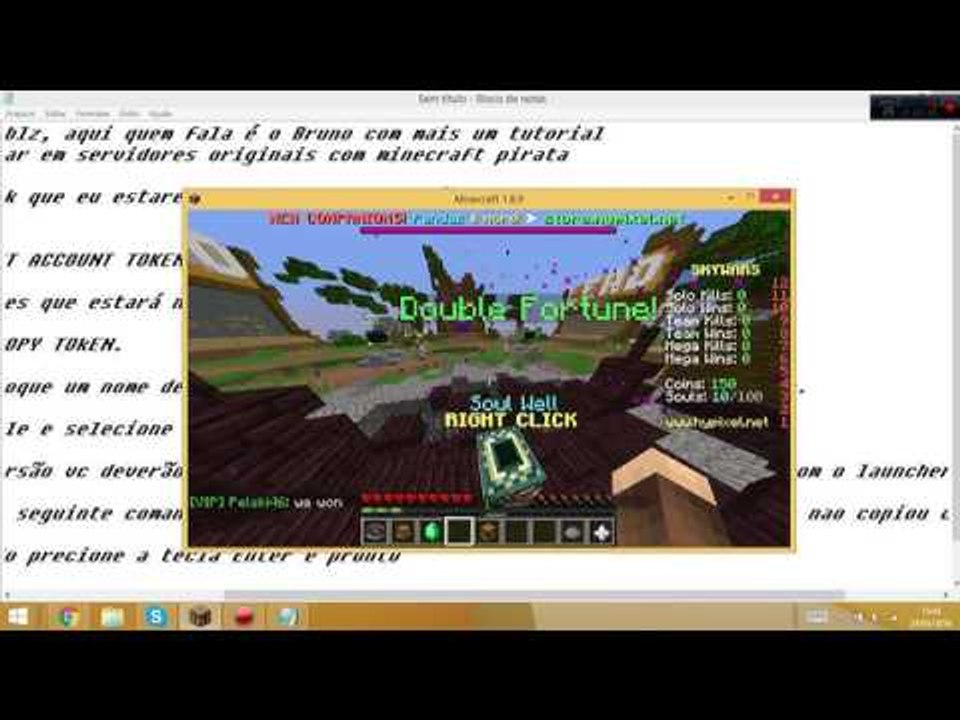 COMO ENTRAR EM SERVIDOR ORIGINAL COM MINECRAFT PIRATA NAO FUNCIONA